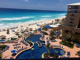 Ritz Carlton Cancun Pool and Beach